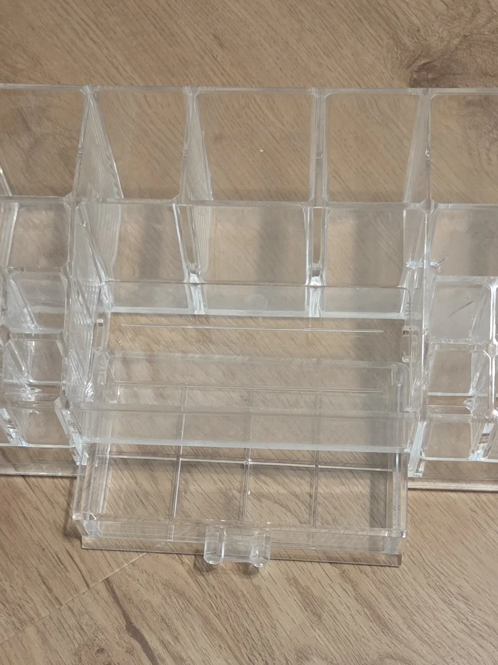 Clear Acrylic Makeup and Jewelry Organizer - With Drawer